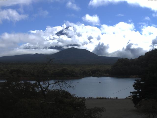 精進湖からの富士山