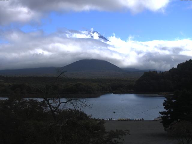 精進湖からの富士山