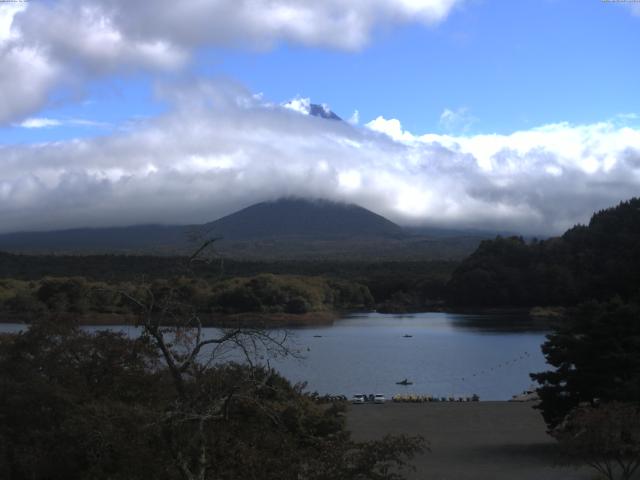 精進湖からの富士山