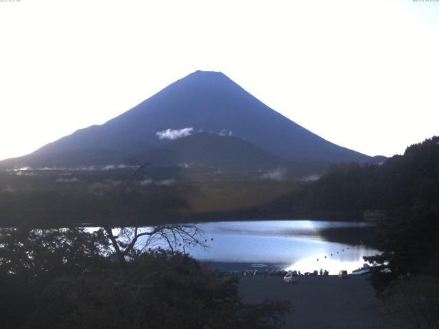 精進湖からの富士山