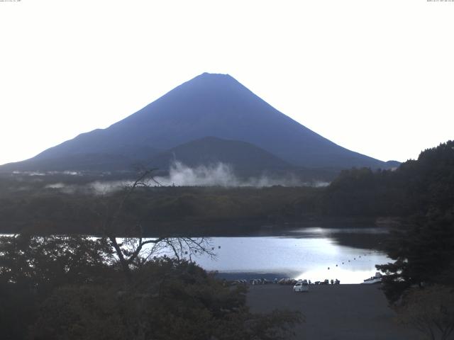 精進湖からの富士山