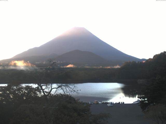 精進湖からの富士山