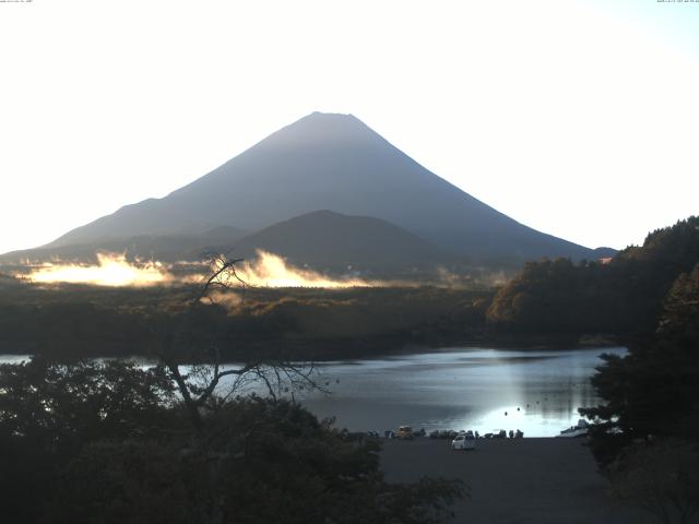 精進湖からの富士山