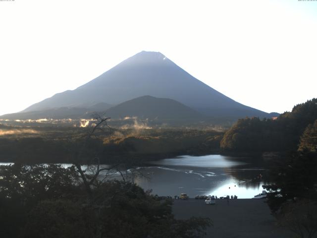 精進湖からの富士山