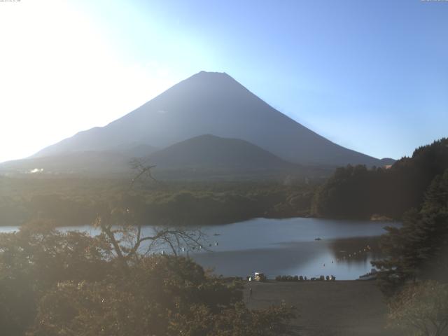 精進湖からの富士山