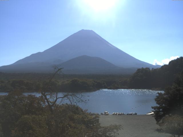 精進湖からの富士山