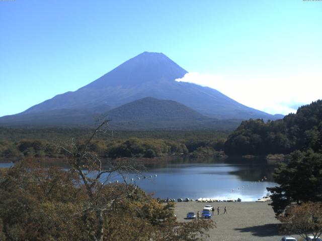 精進湖からの富士山