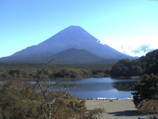 精進湖からの富士山