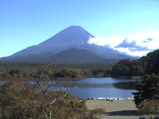 精進湖からの富士山