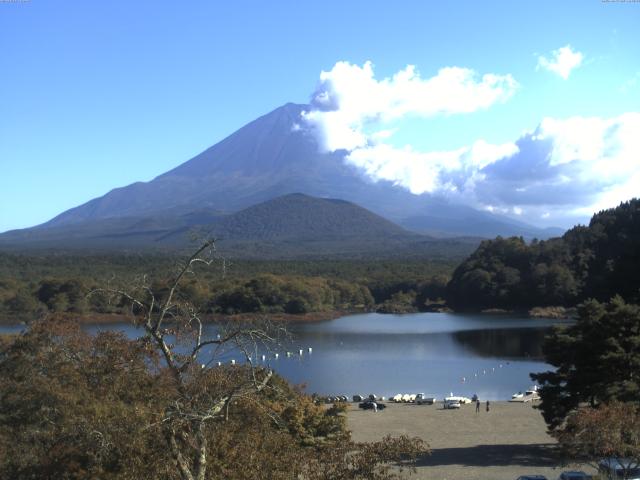 精進湖からの富士山