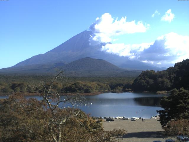 精進湖からの富士山