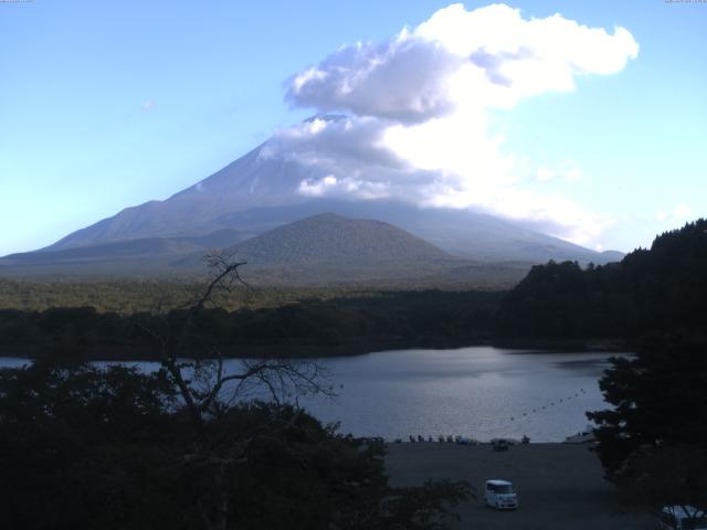 精進湖からの富士山