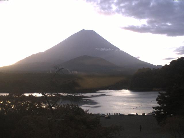 精進湖からの富士山