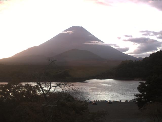 精進湖からの富士山