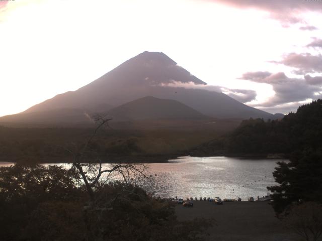 精進湖からの富士山