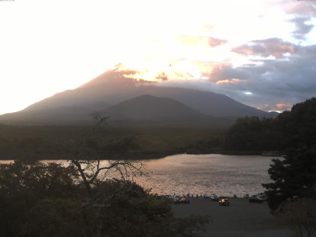 精進湖からの富士山