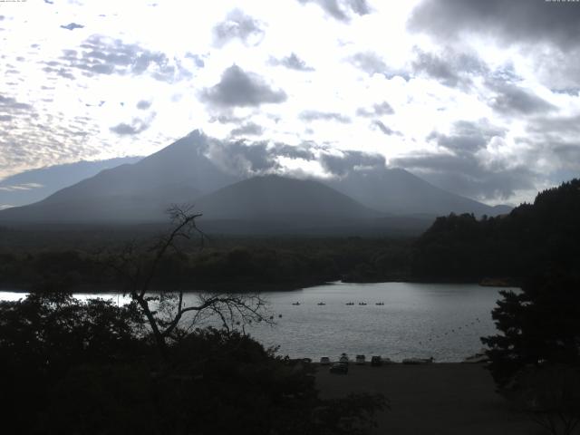 精進湖からの富士山