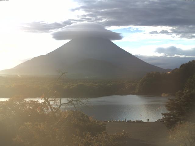 精進湖からの富士山