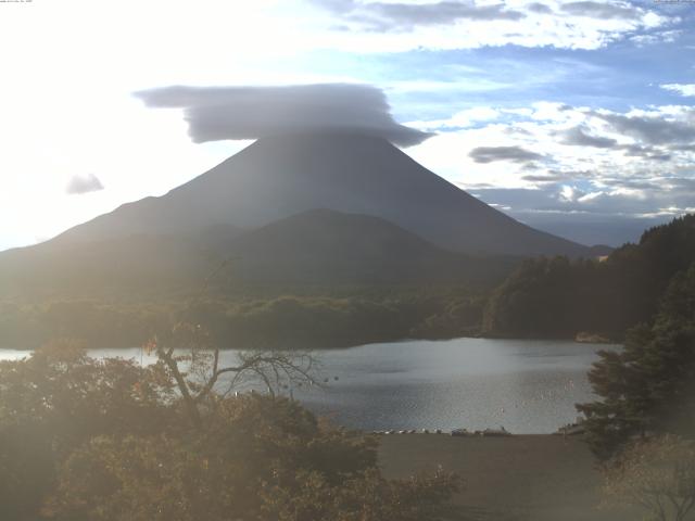 精進湖からの富士山