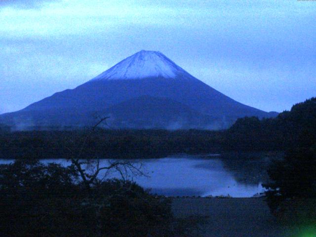 精進湖からの富士山