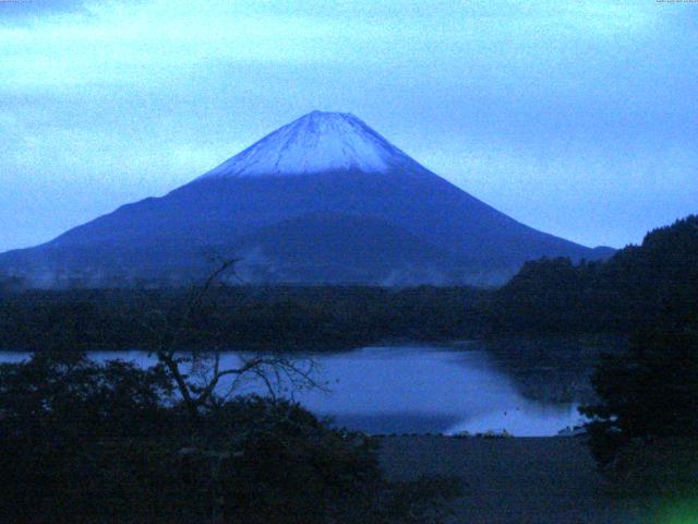精進湖からの富士山