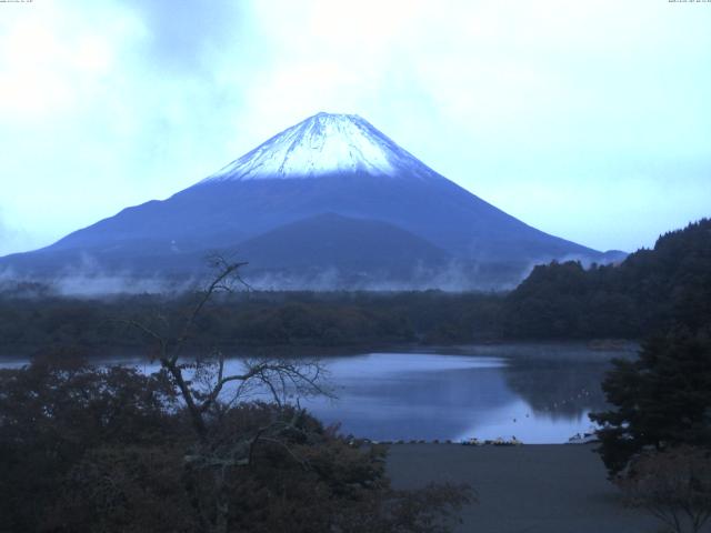 精進湖からの富士山