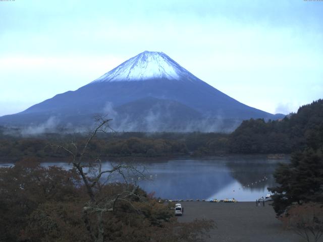 精進湖からの富士山