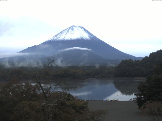 精進湖からの富士山