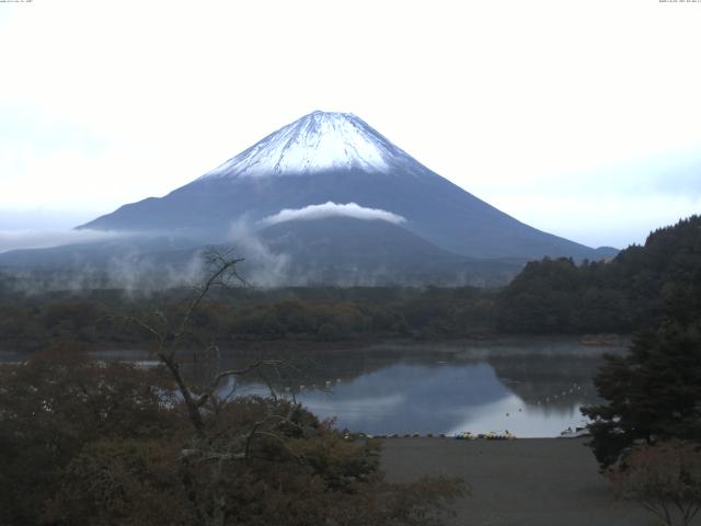 精進湖からの富士山