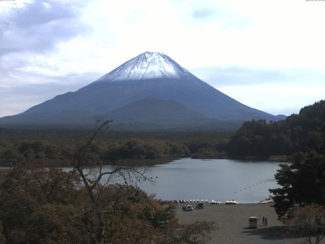 精進湖からの富士山