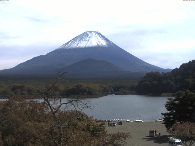 精進湖からの富士山