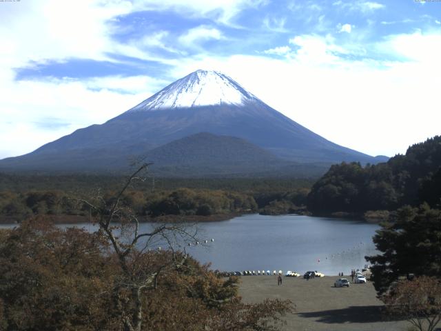 精進湖からの富士山