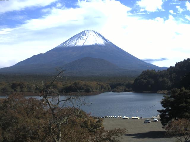 精進湖からの富士山