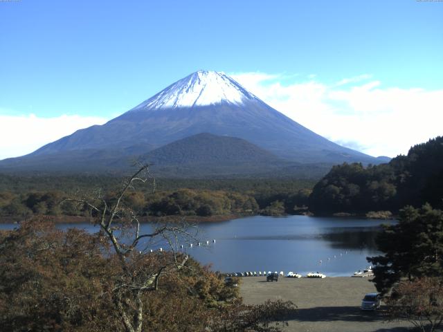 精進湖からの富士山