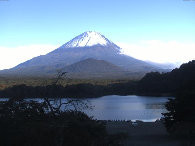 精進湖からの富士山