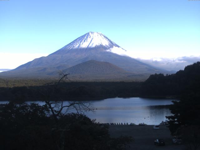 精進湖からの富士山