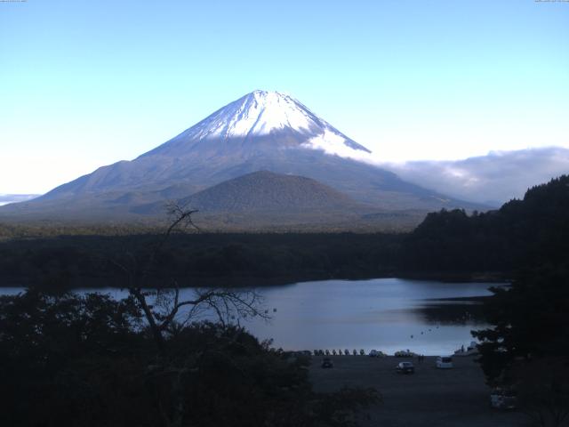 精進湖からの富士山
