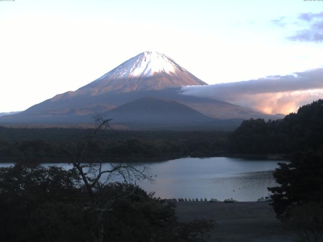 精進湖からの富士山