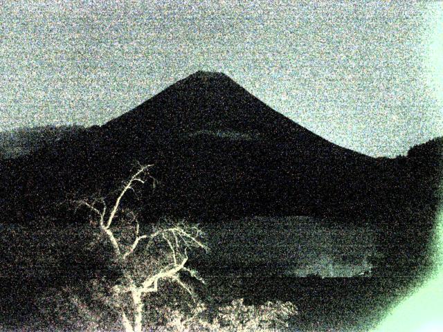 精進湖からの富士山