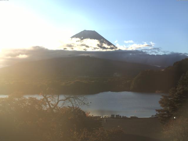 精進湖からの富士山