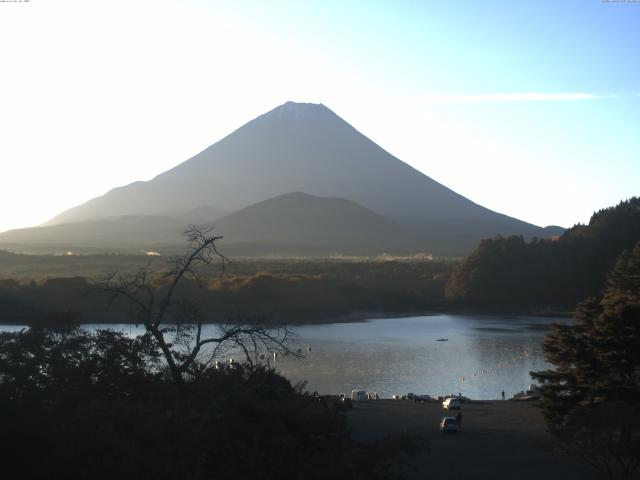 精進湖からの富士山