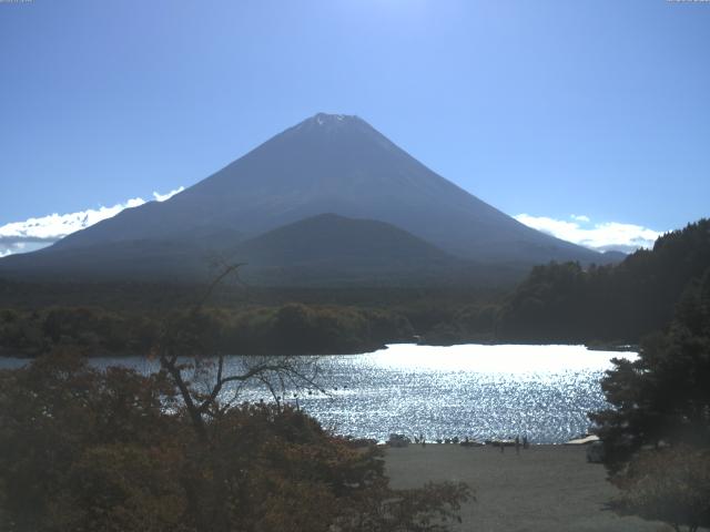 精進湖からの富士山
