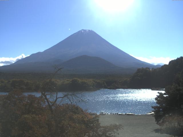 精進湖からの富士山