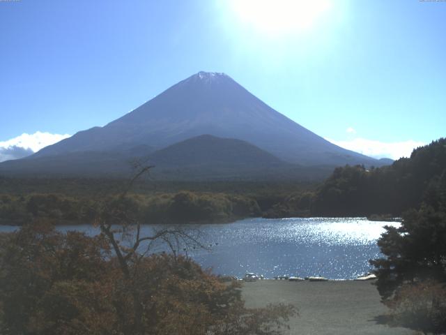 精進湖からの富士山