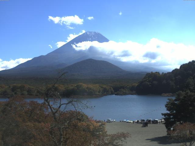 精進湖からの富士山