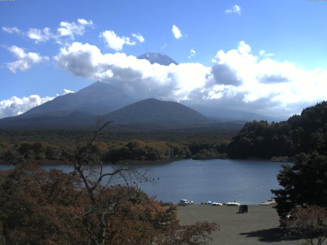 精進湖からの富士山