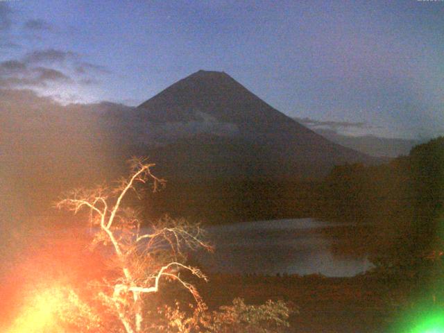 精進湖からの富士山