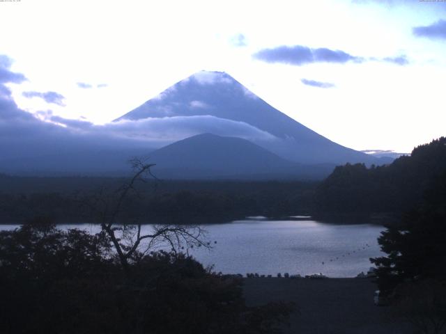 精進湖からの富士山