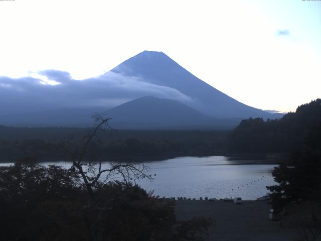精進湖からの富士山