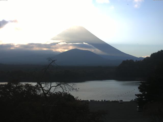 精進湖からの富士山